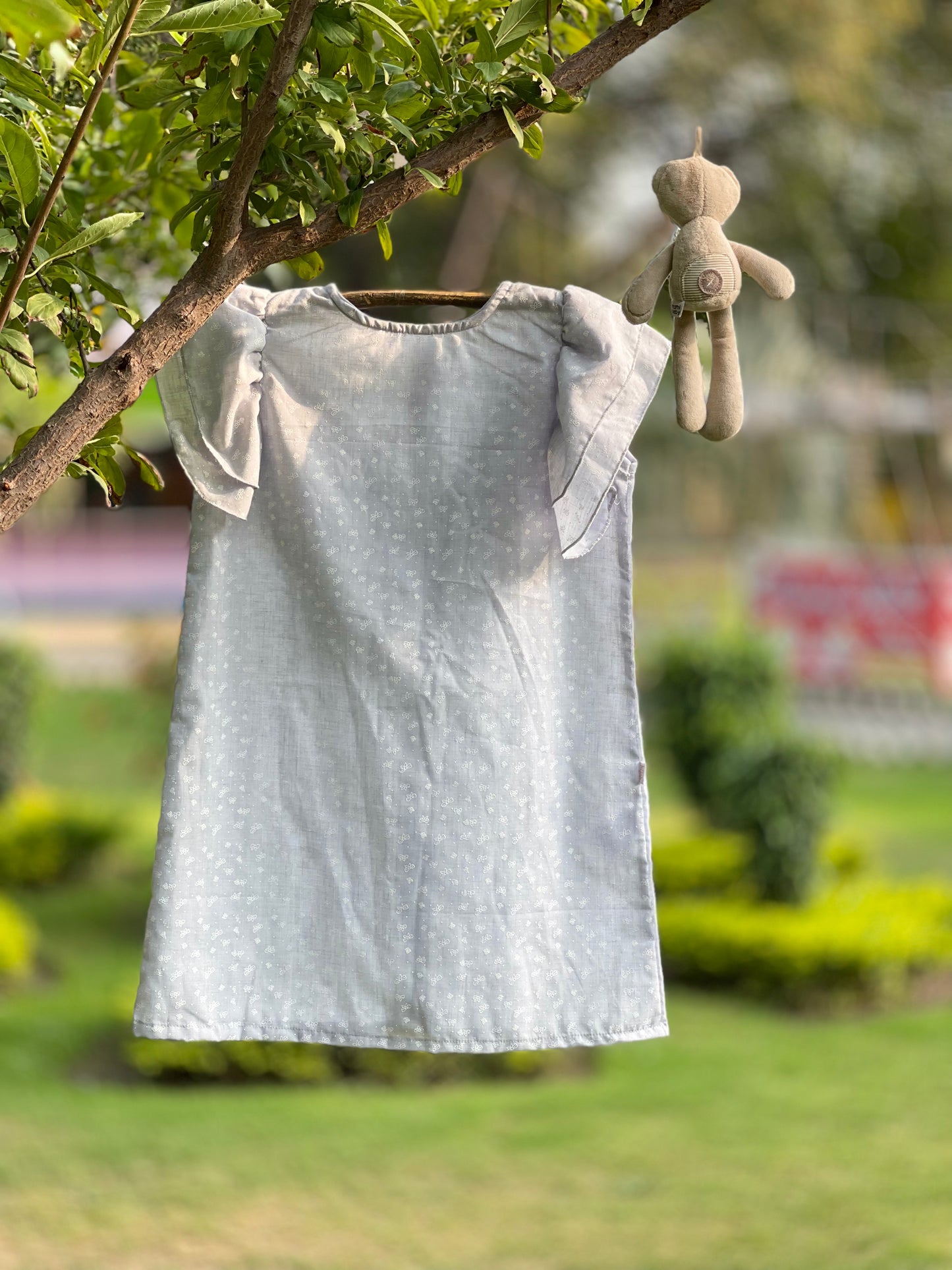 Sky | Ruffle Dress