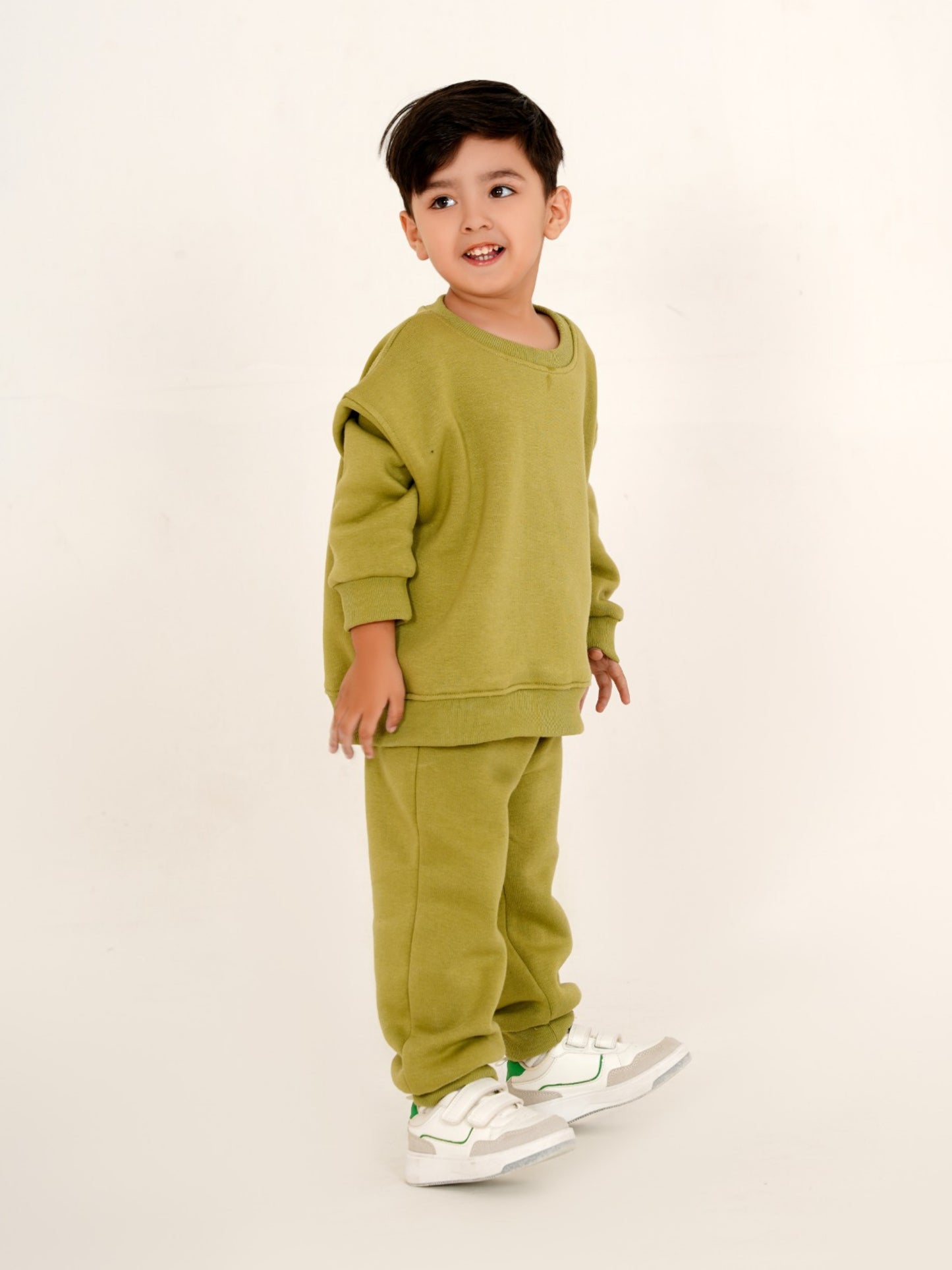 Sweat Shirt and Pants | Cement - Olive Green | Unisex