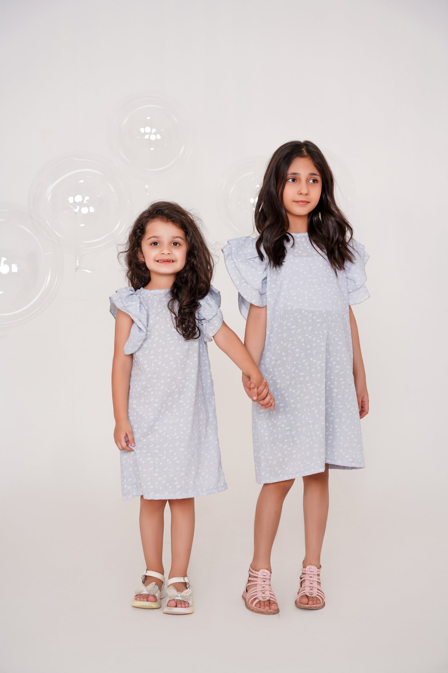 Sky | Ruffle Dress