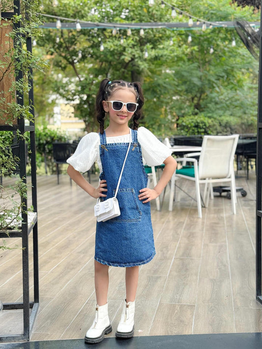 Denim Pinafore & Dungarees in Pakistan — Premium Quality Modest Wear by Hijah