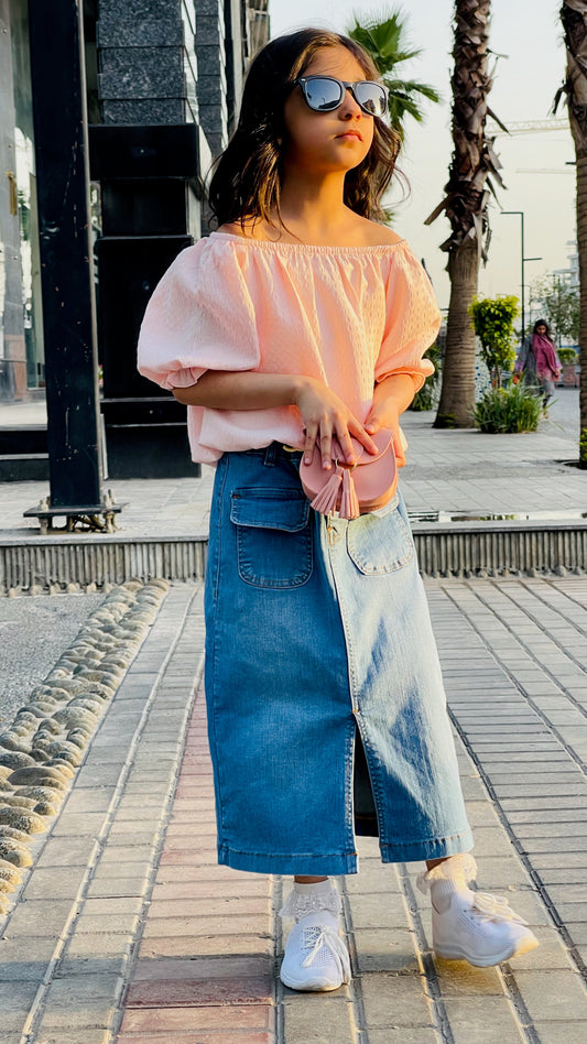 Denim Long Skirts for Girls in Light Wash: How to Style Them for Summer and Winter