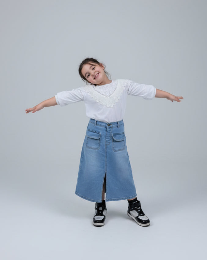 Hijah Denim Skirt seasonal styling guide — modest fashion for every season