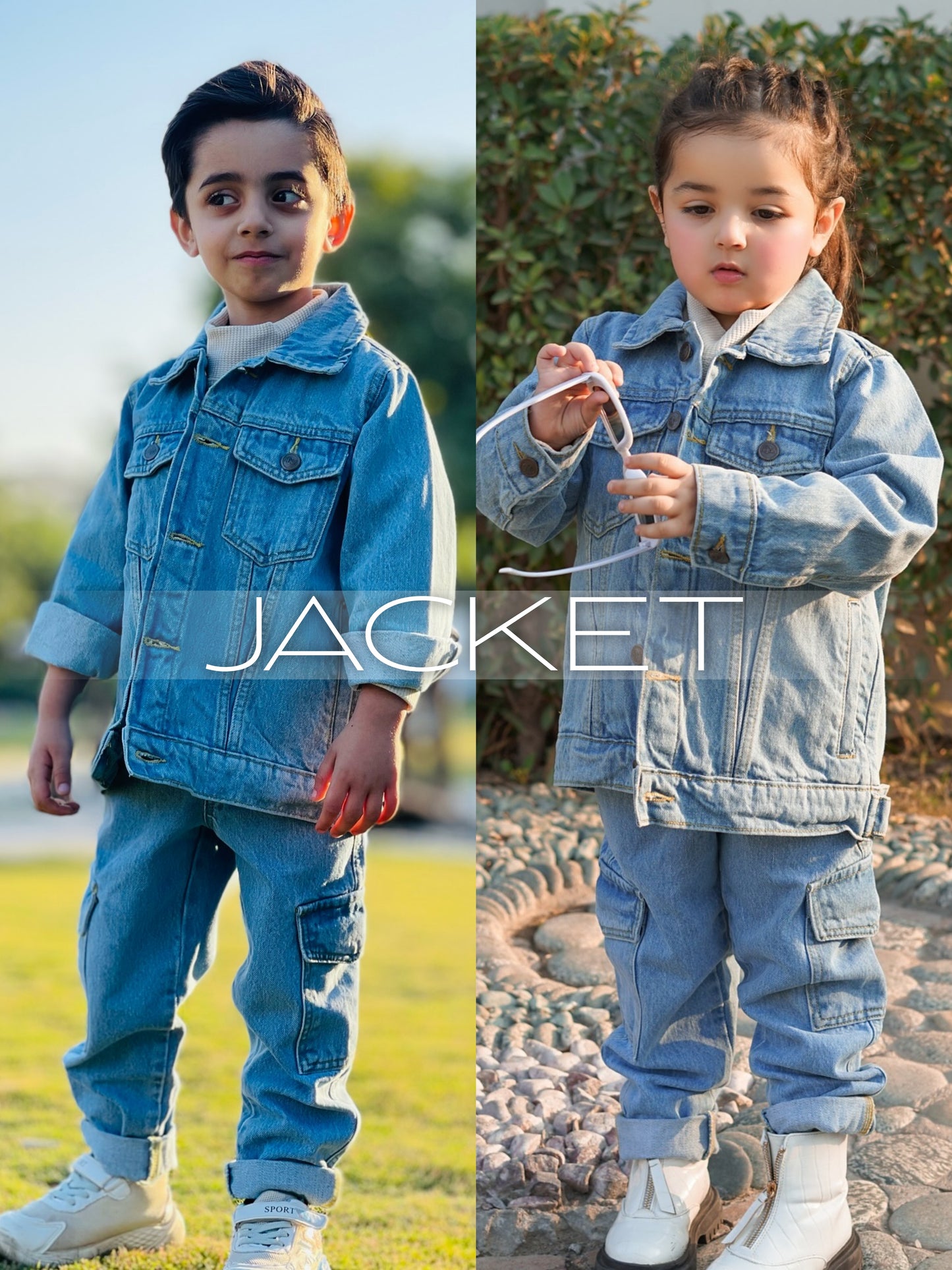 Denim Jacket for Kids | Light wash | Unisex