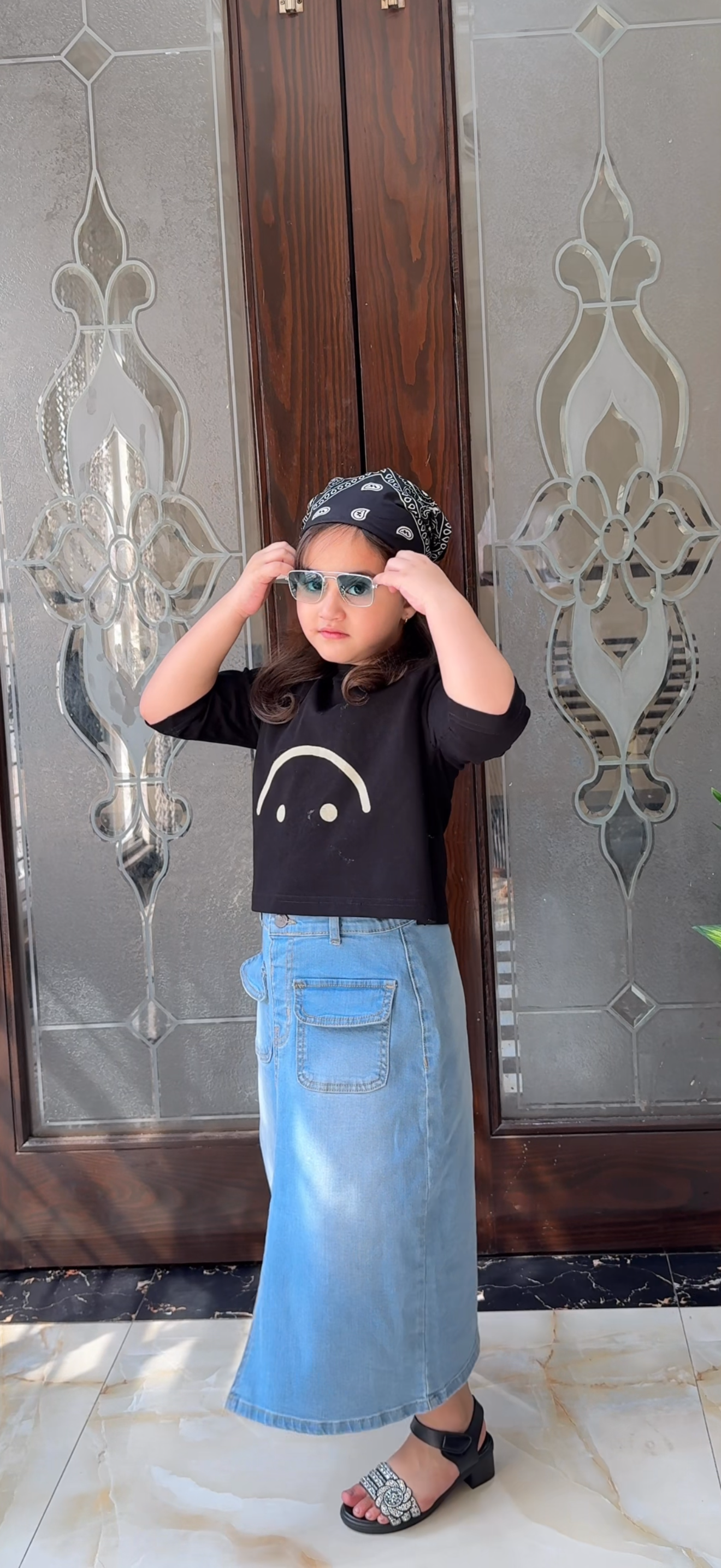 Midnight Orchid | Crop Top | Black