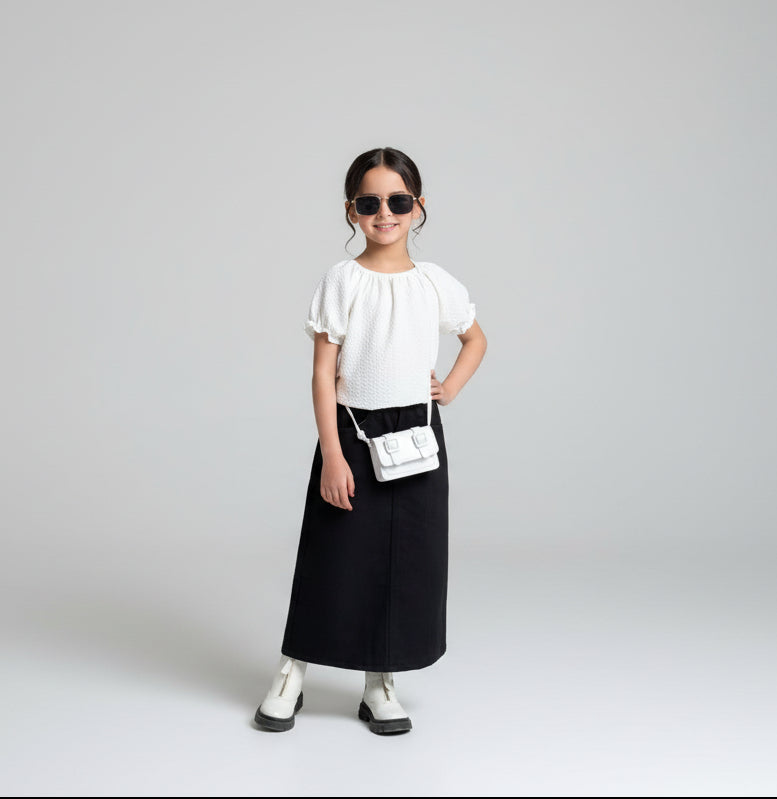 Denim Skirt in Pakistan for kids 2 - 14 years age group, excellent wearing yet in afforable price