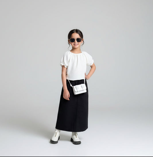 Denim Skirt in Pakistan for kids 2 - 14 years age group, excellent wearing yet in afforable price