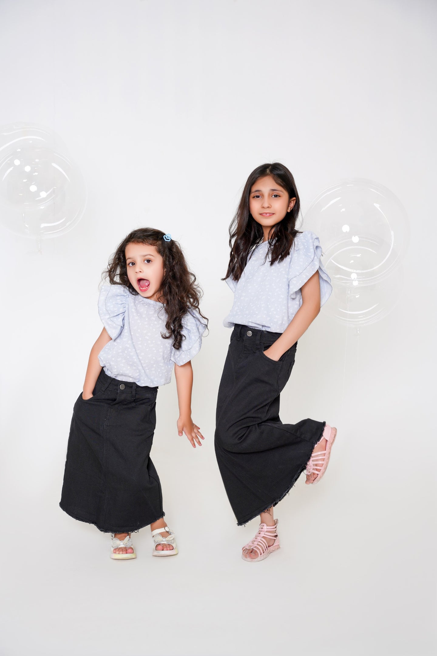 Jet Black | Denim Skirt | Ankle Length