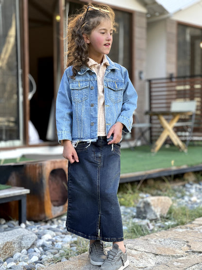 Denim skirt | Dark Vintage Indigo