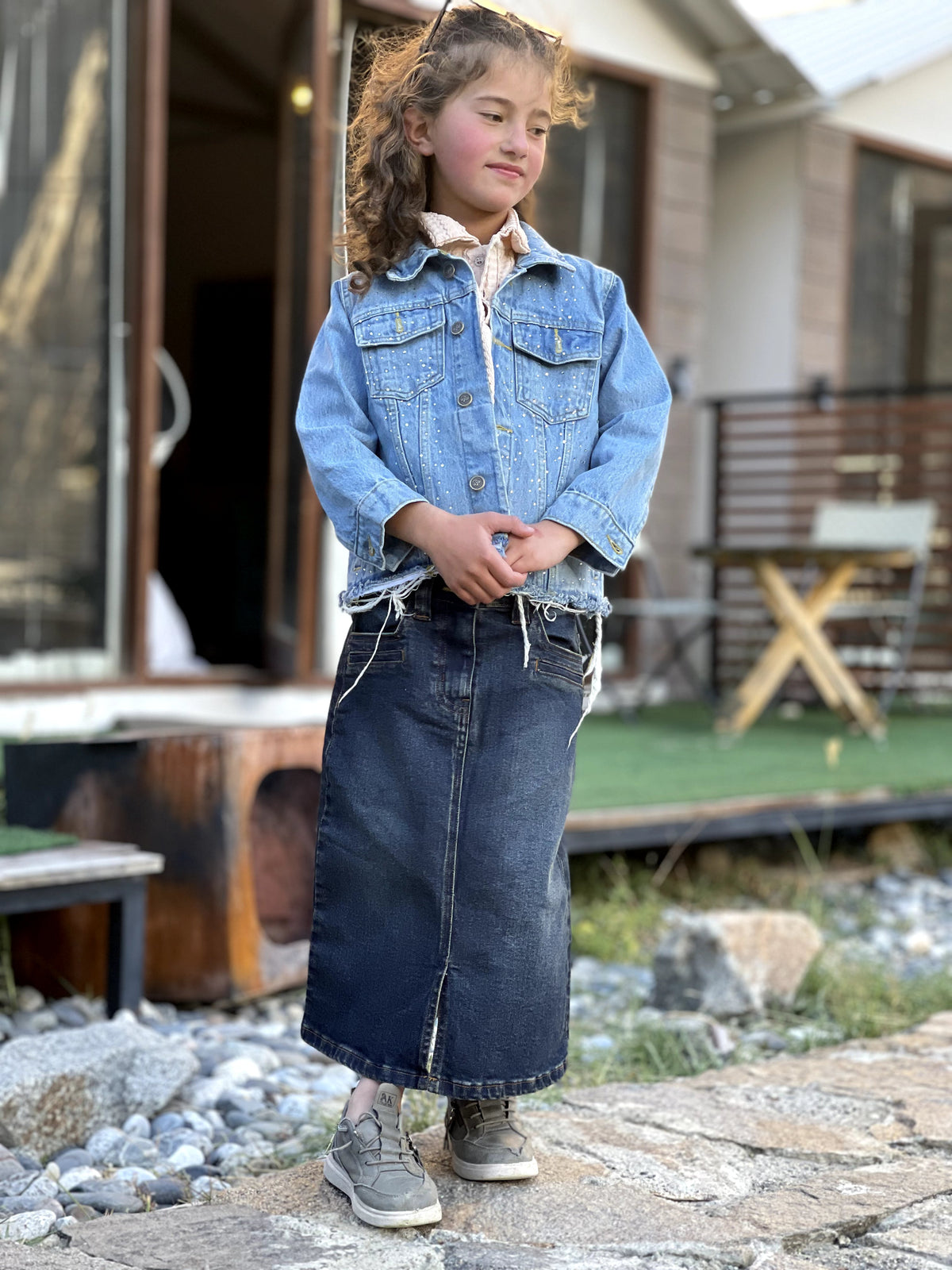 Denim skirt | Dark Vintage Indigo