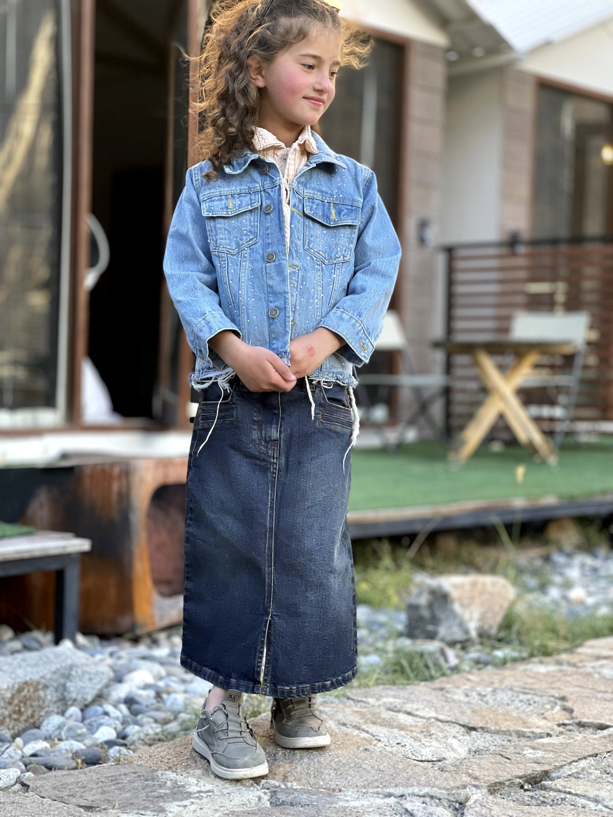 Denim skirt | Dark Vintage Indigo
