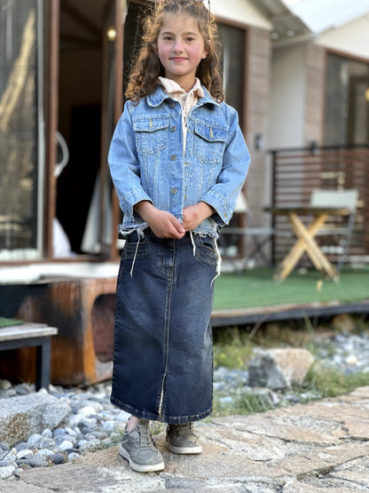 Denim skirt | Dark Vintage Indigo