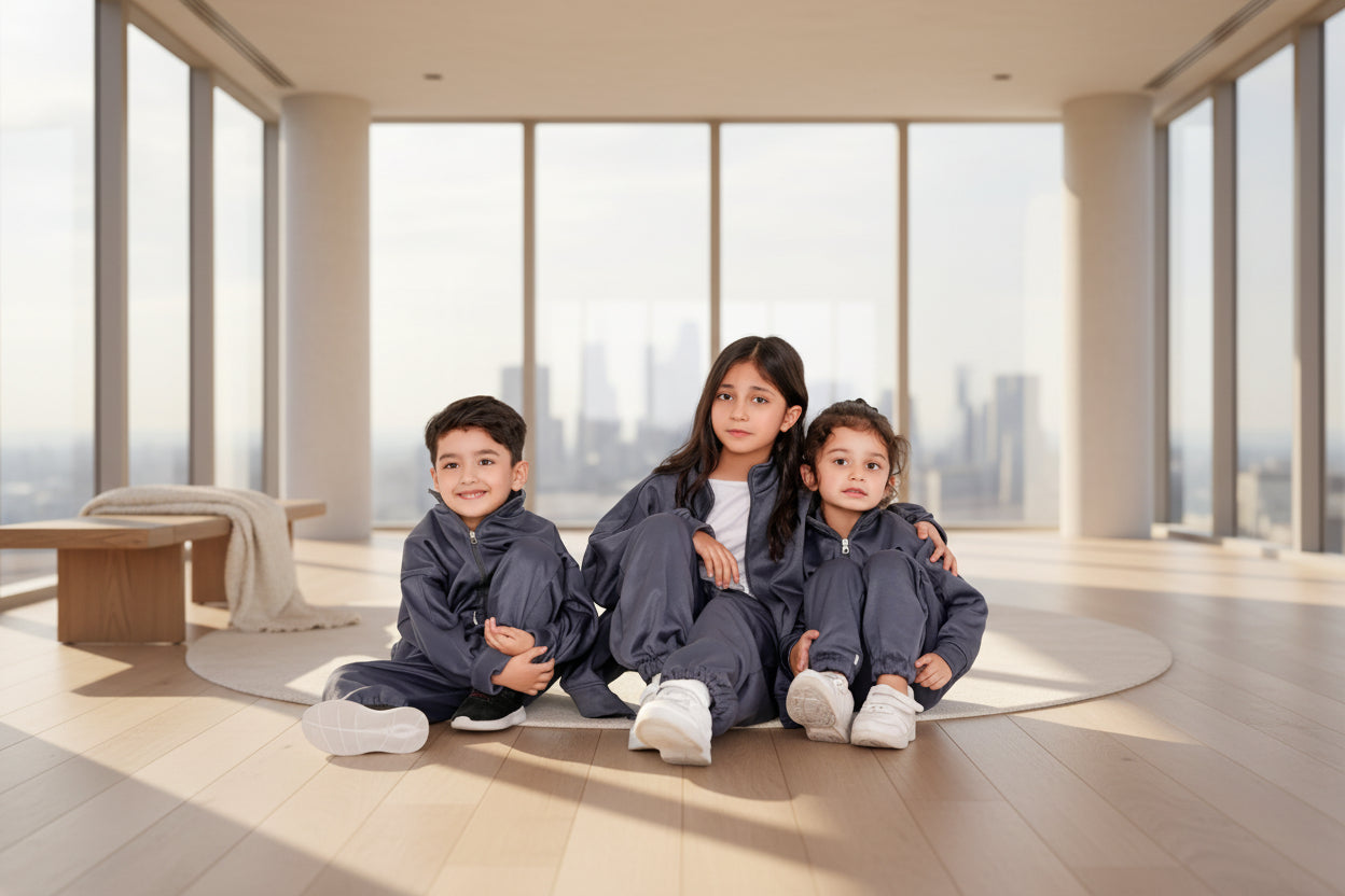 loose fitting tracksuits for children in comfy style